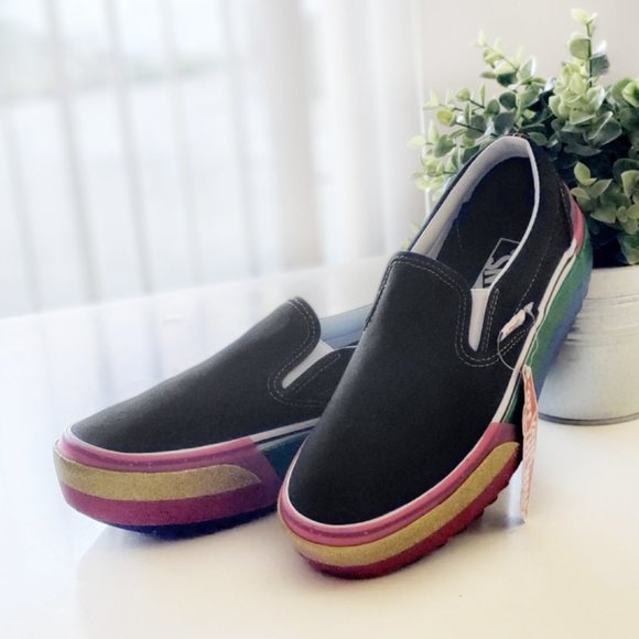 Vans Classic Stacked Glitter Platform Shoes - Picture 2 of 9